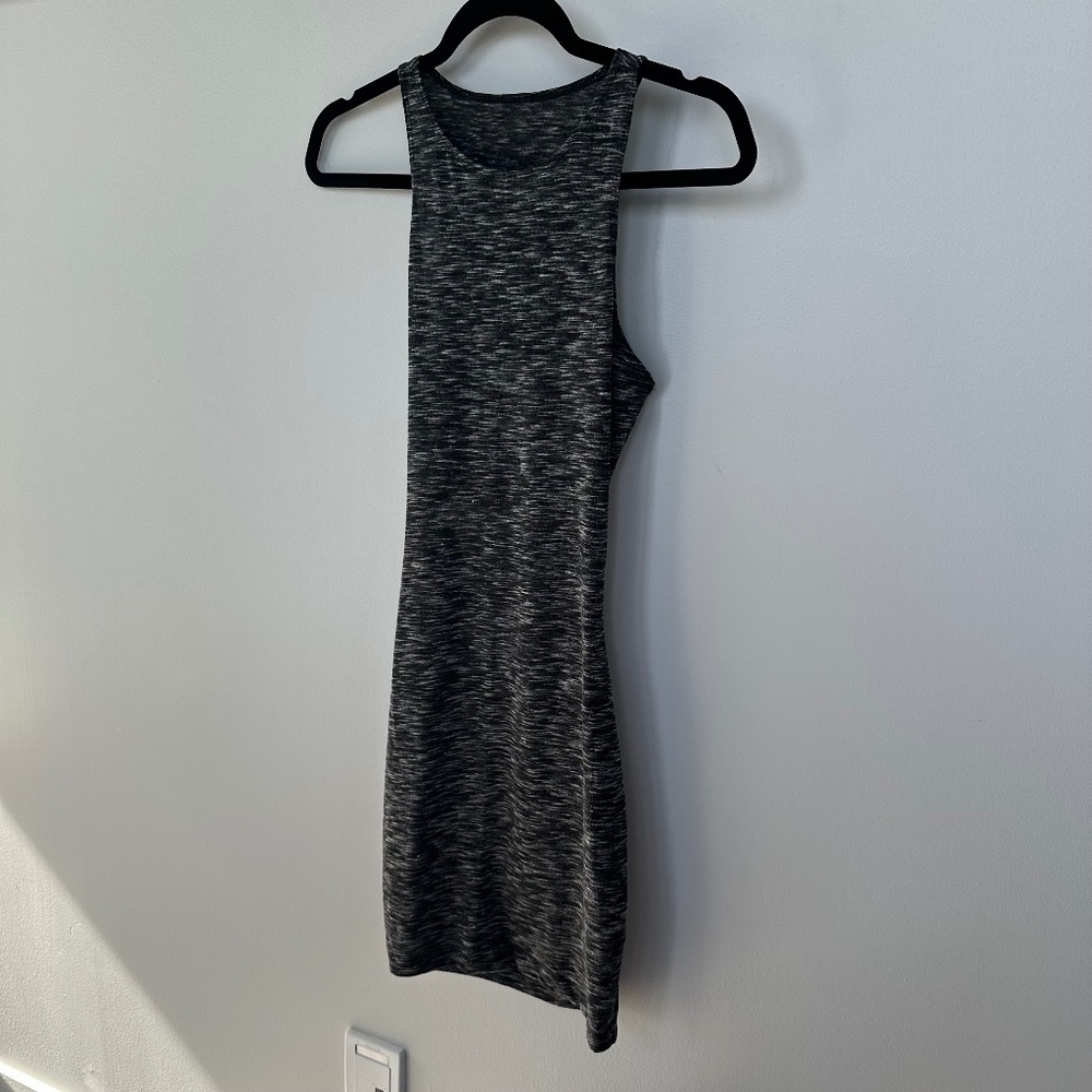 Open Back Bodycon Dress Heather Grey (XS)